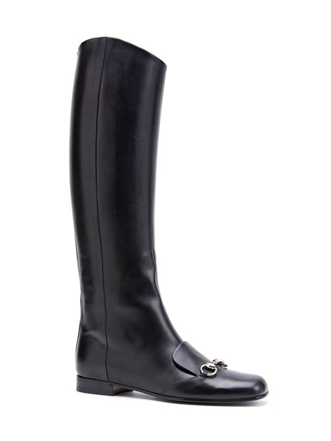 gucci lillian over-the-knee leather horsebit boots|GUCCI Horsebit.